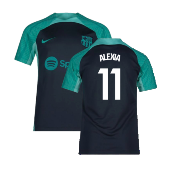 2023-2024 Barcelona Training Shirt (Thunder) - Kids (Alexia 11)-Football Jersey Hub