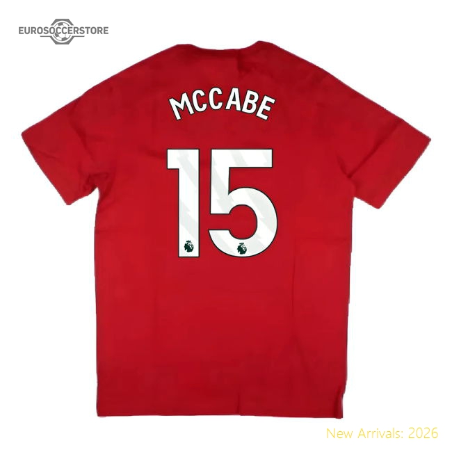 2024-2025 Arsenal DNA Tee (Red) (McCabe 15)-Football Jersey Hub