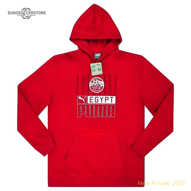 2022-2023 Egypt FtblCore Hoody (Red)-Football Jersey Hub