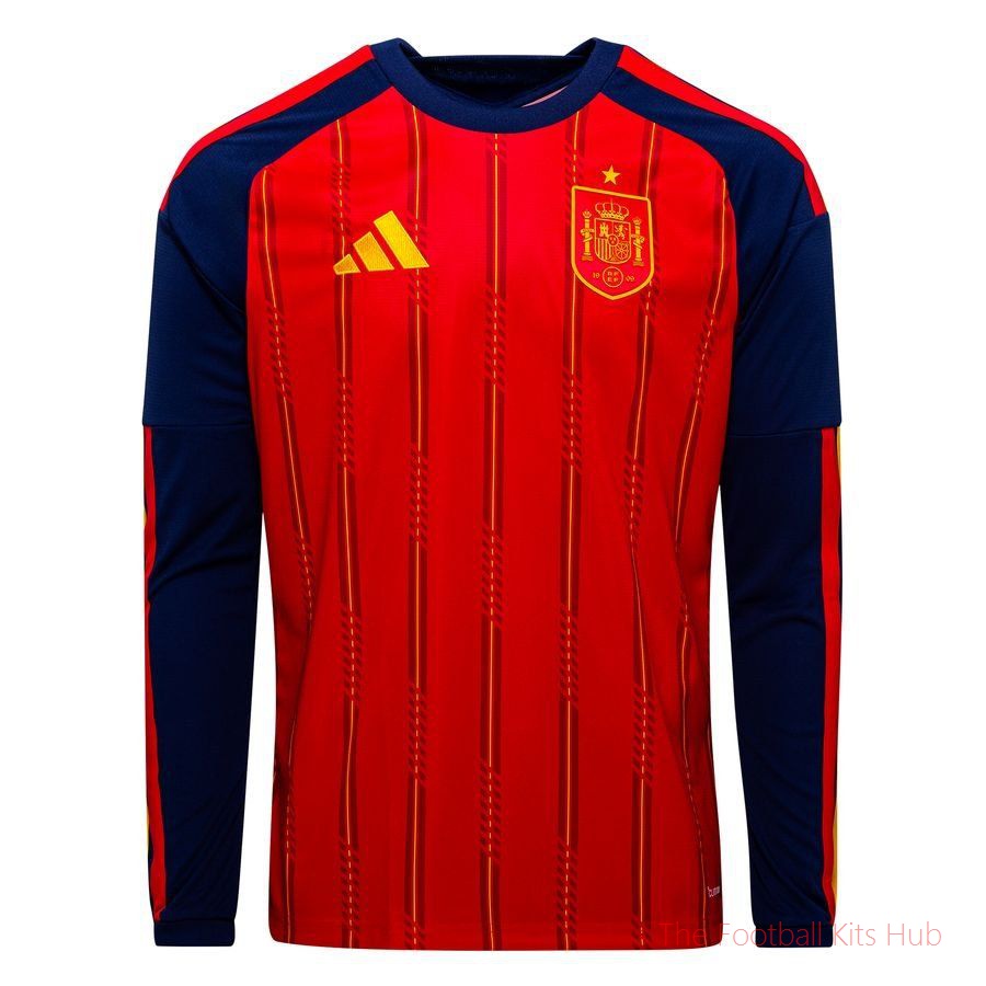 Spain Home Shirt World Cup 2026 Long Sleeves