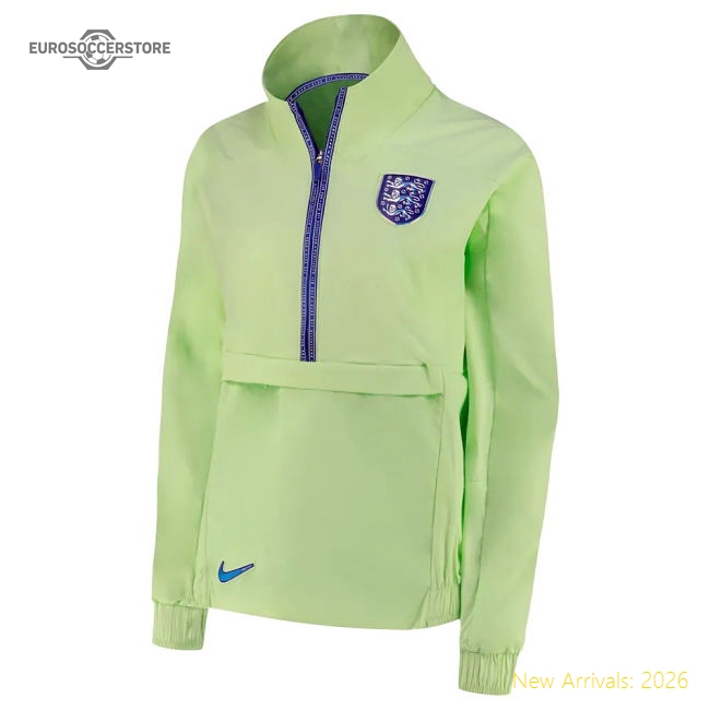 2022-2023 England Quarter Zip Football Jacket (Ladies)-Football Jersey Hub
