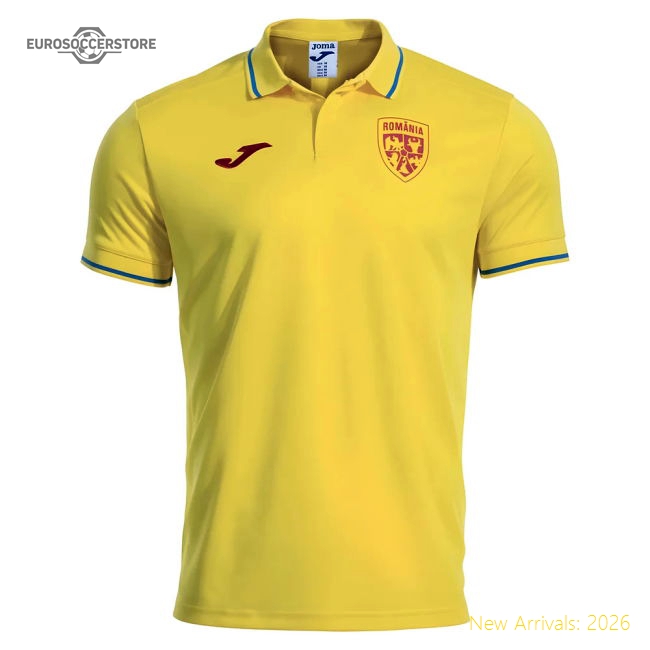 2025-2026 Romania Presentation Polo Shirt (Yellow)-Football Jersey Hub