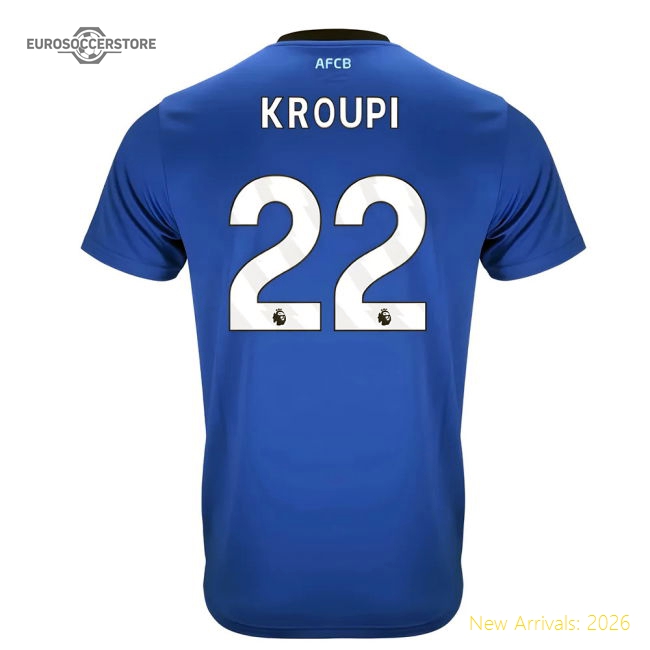 2025-2026 Bournemouth Away Shirt (Kroupi 22)-Football Jersey Hub