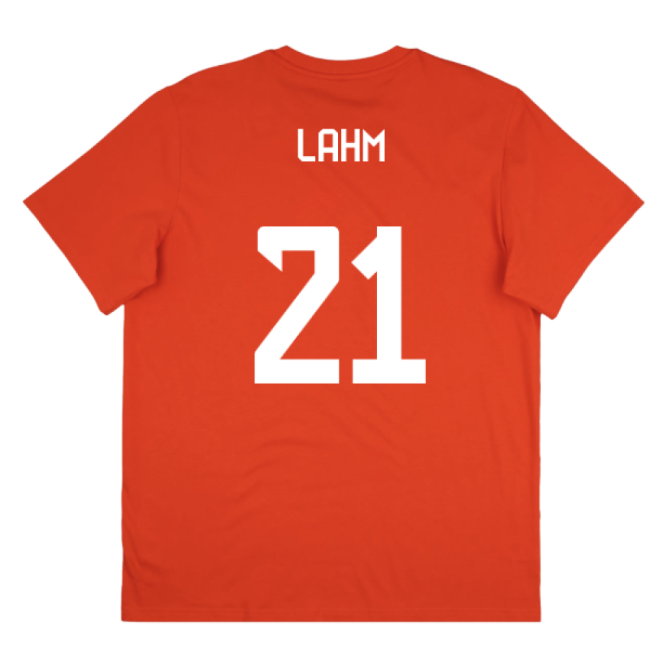 2025-2026 Bayern Munich Seasonal Graphic Tee (Red) (Lahm 21)-Football Jersey Hub