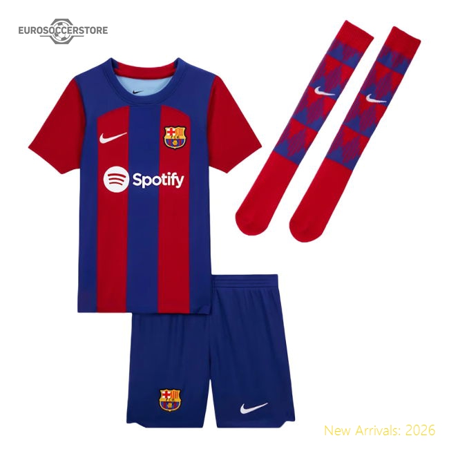 2023-2024 Barcelona Home Mini Kit-Football Jersey Hub