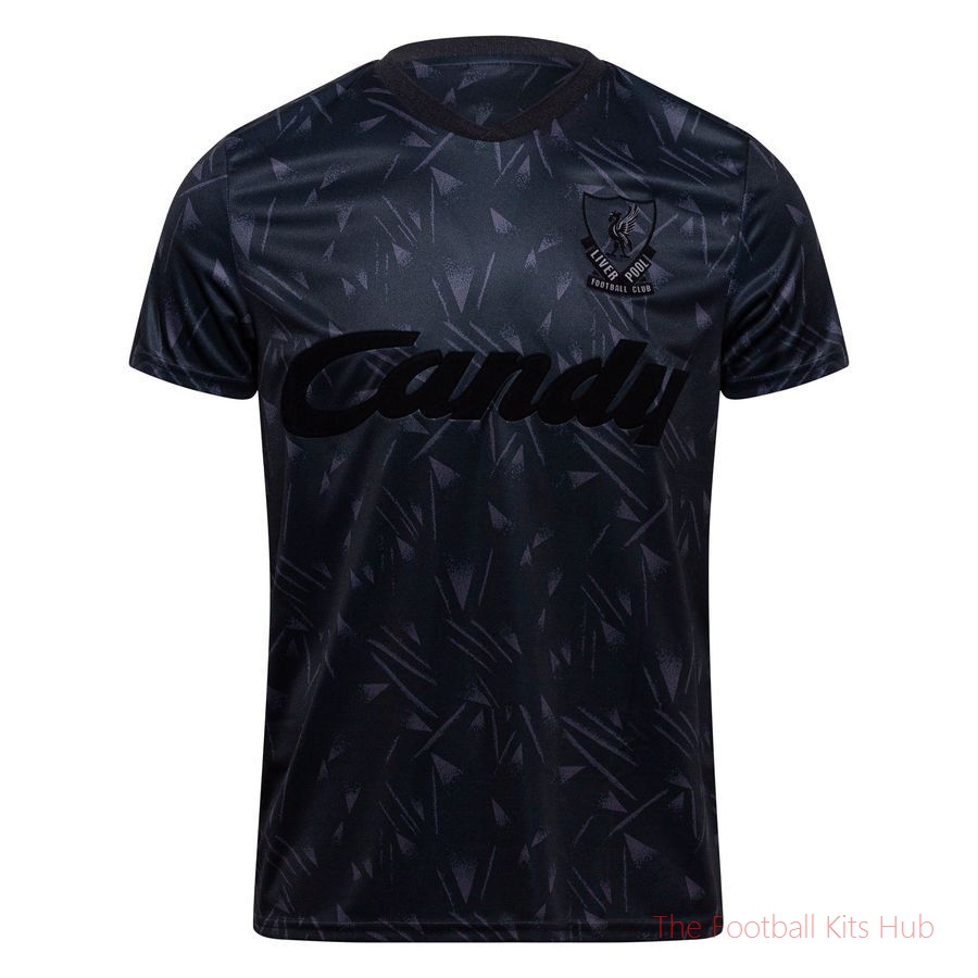Liverpool Home Shirt 1989/91 Blackout Edition-UniFootball Store