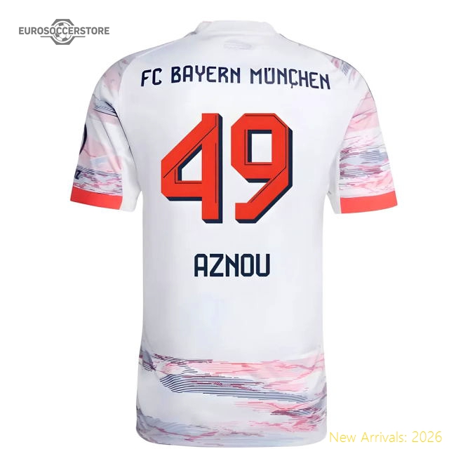 2025-2026 Bayern Munich Away Shirt (Aznou 49)-Football Jersey Hub