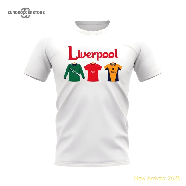 Liverpool 2000-2001 Retro Shirt T-shirt - Text (White) (Your Name)-Football Jersey Hub