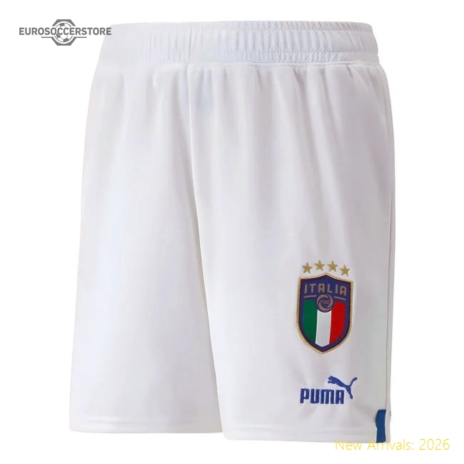 2022-2023 Italy Home Shorts (White) - Kids-Football Jersey Hub