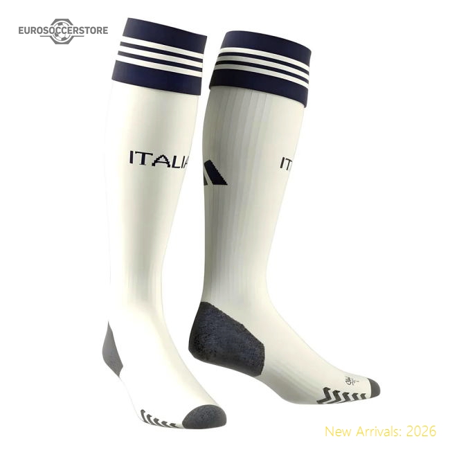 2023-2024 Italy Away Socks (Off White)-Football Jersey Hub