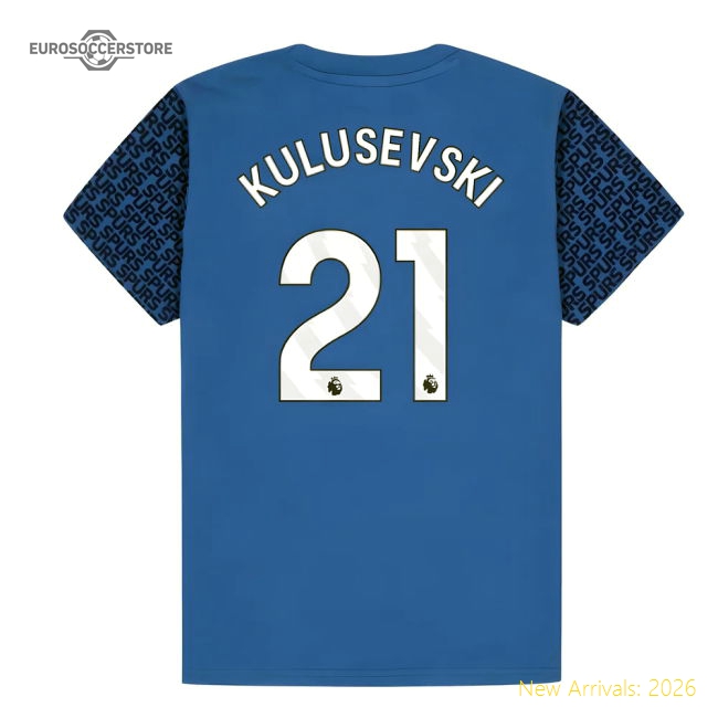 Tottenham Hotspur Graphic T-shirt (Blue) - Kids (Kulusevski 21)-Football Jersey Hub