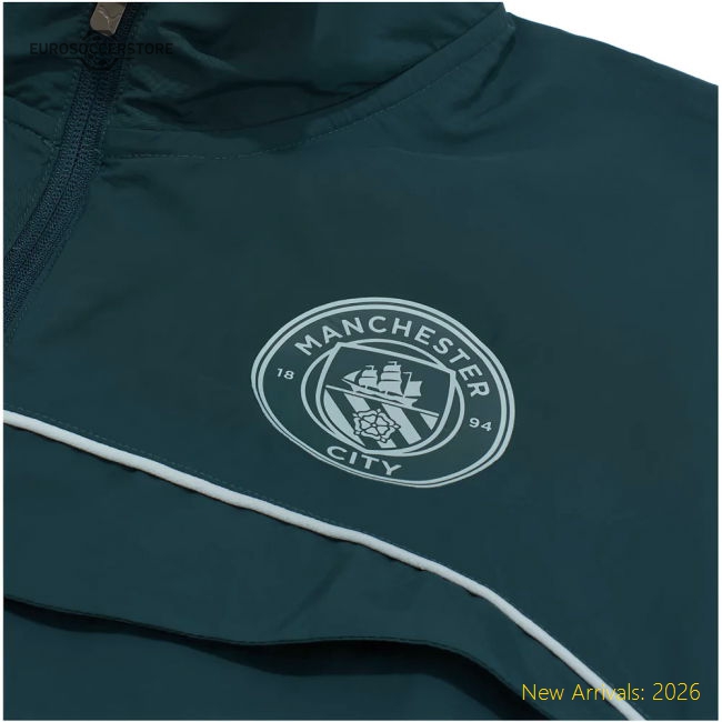2025-2026 Man City FtblStatement Cellerator Jacket - CL (Green Terrain)-Football Jersey Hub