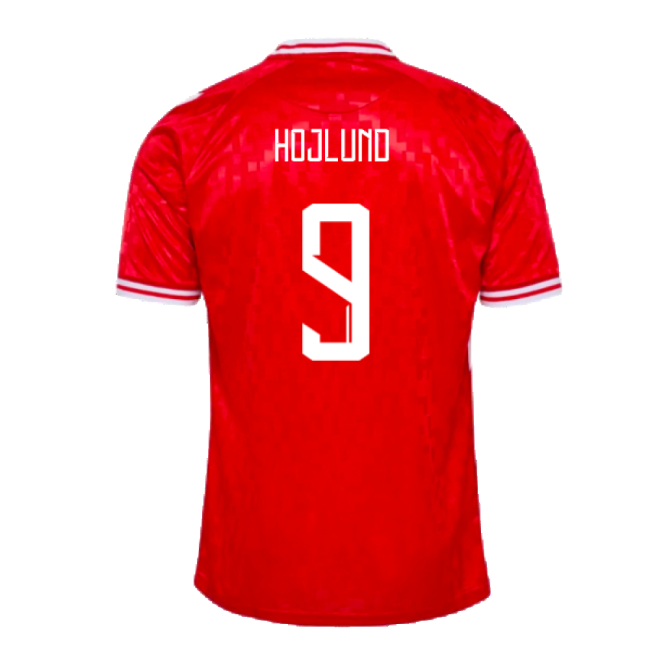 2024-2025 Denmark Home Shirt (Hojlund 9)-Football Jersey Hub
