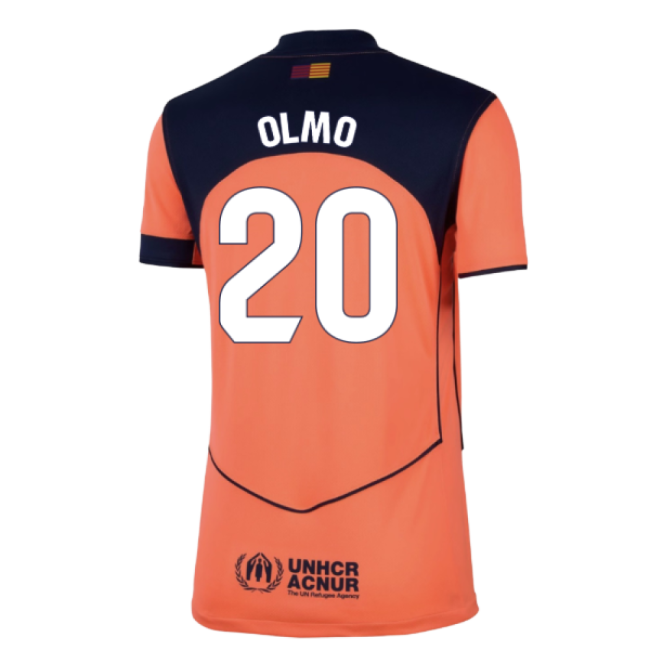 2025-2026 Barcelona Third Shirt (Womens) (Olmo 20)-Football Jersey Hub