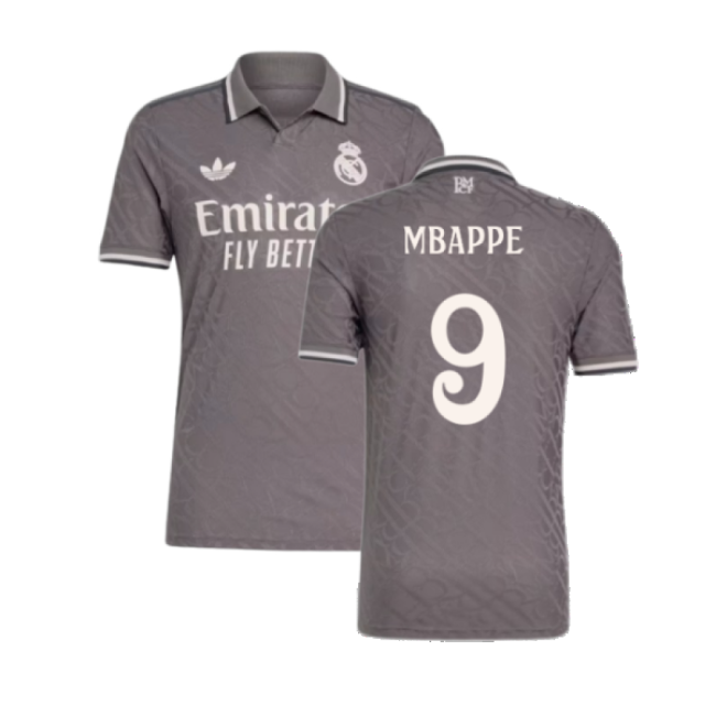 2024-2025 Real Madrid Third Shirt (Mbappe 9)-Football Jersey Hub