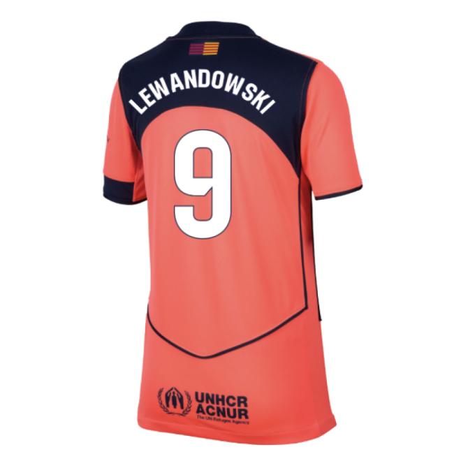 2025-2026 Barcelona Third Shirt (Kids) (Lewandowski 9)-Football Jersey Hub