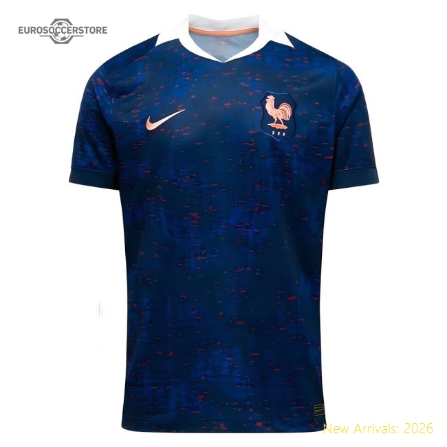 2025 France Womens Team Home Shirt (Kids)-Football Jersey Hub