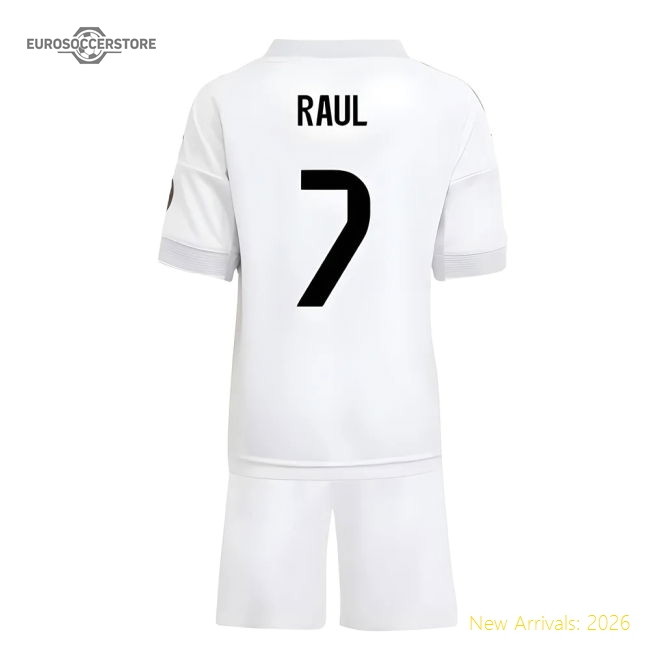2025-2026 Real Madrid Home Mini Kit (Raul 7)-Football Jersey Hub