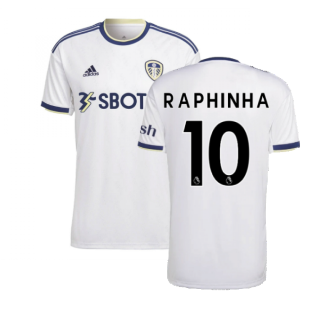 2022-2023 Leeds United Home Shirt (RAPHINHA 10)-Football Jersey Hub