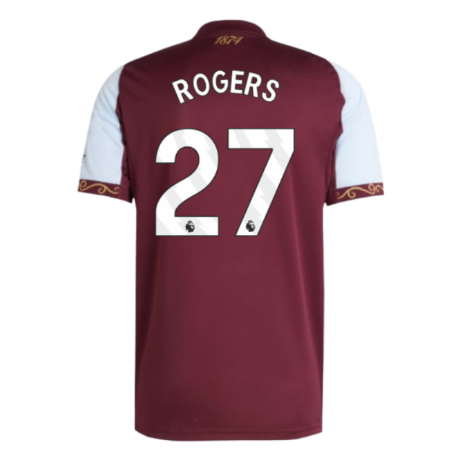 2025-2026 Aston Villa Home Shirt (Rogers 27)-Football Jersey Hub