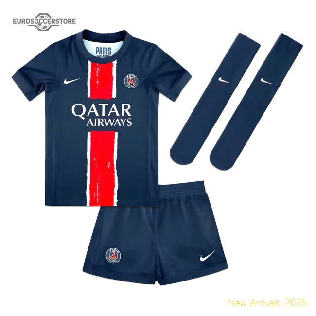 2024-2025 PSG Paris Saint Germain Home Mini Kit-Football Jersey Hub