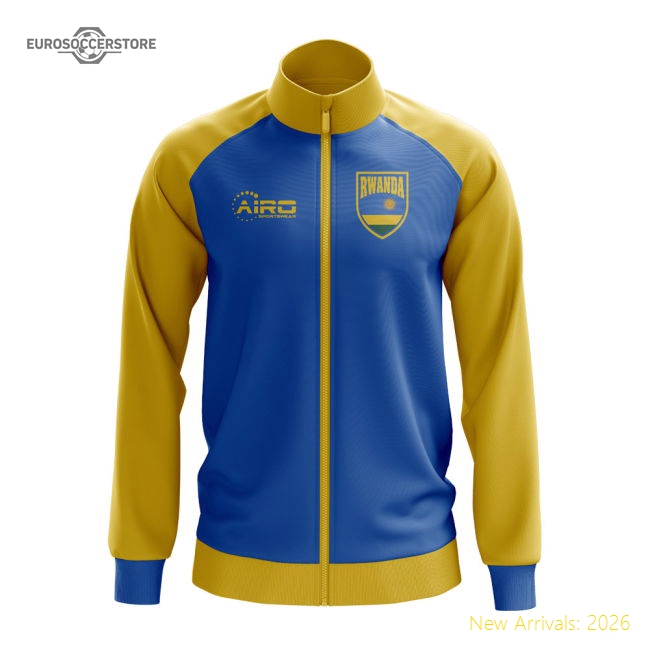 Rwanda Concept Football Track Jacket (Blue)-Football Jersey Hub