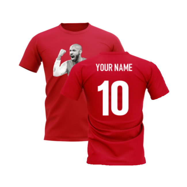 Thierry Henry Legend T-Shirt (Red) (Your Name)-Football Jersey Hub