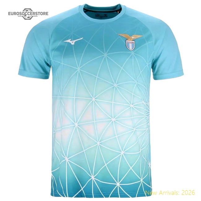 2025-2026 Lazio Pre Match Shirt (Azure Blue)-Football Jersey Hub