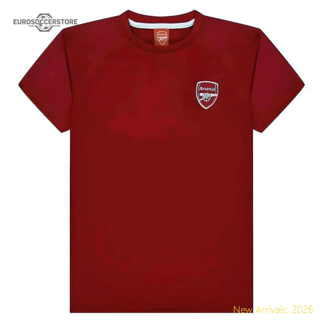 Arsenal Poly T-Shirt (Red) - Kids (Your Name)-Football Jersey Hub