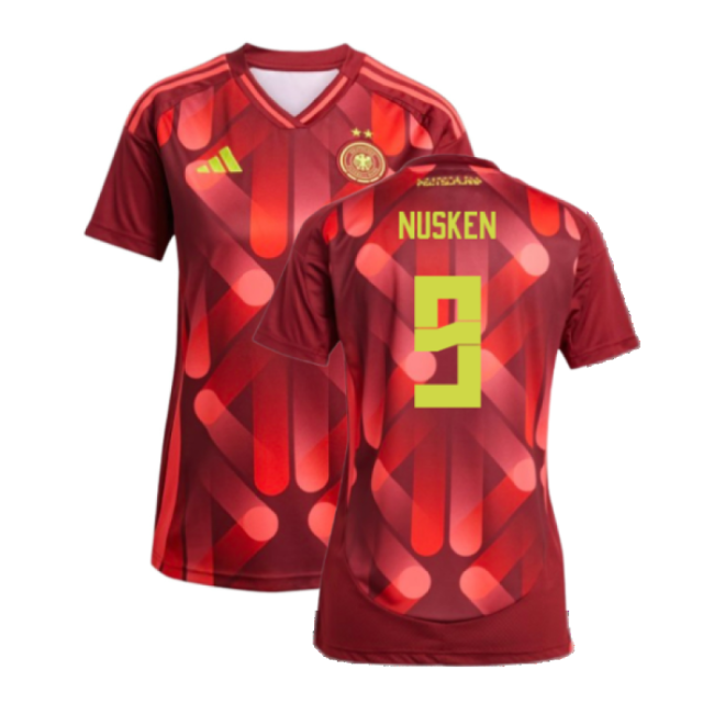 2025-2026 Germany Womens Away Shirt (Ladies) (Nusken 9)-Football Jersey Hub