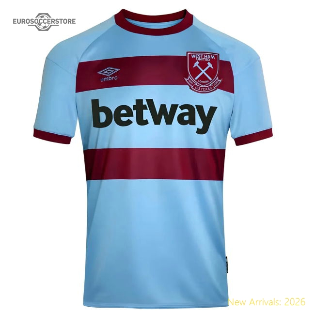 2020-2021 West Ham Away Football Shirt-Football Jersey Hub