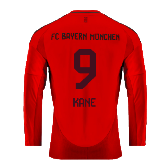 2024-2025 Bayern Munich Long Sleeve Home Shirt (Kane 9)-Football Jersey Hub