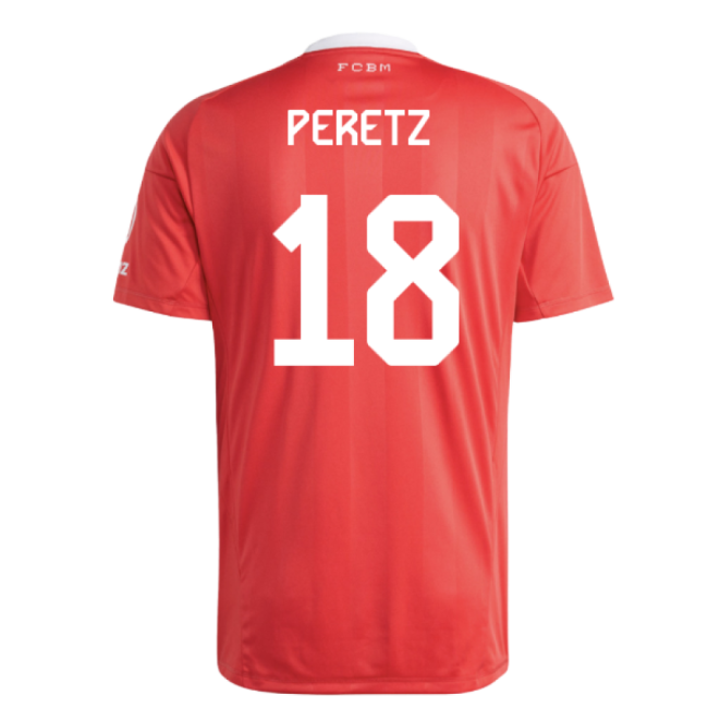 2025-2026 Bayern Munich Third Goalkeeper Shirt (Pure Ruby) (Peretz 18)-Football Jersey Hub