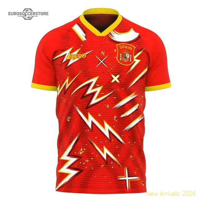 2025-2026 Spain Home Pre-Match Concept Shirt Womens-Football Jersey Hub