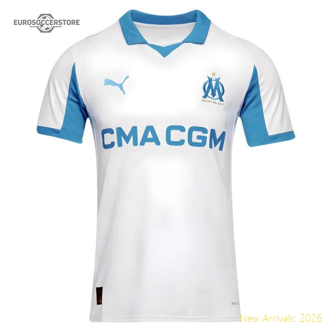 2025-2026 Marseille Home Shirt-Football Jersey Hub
