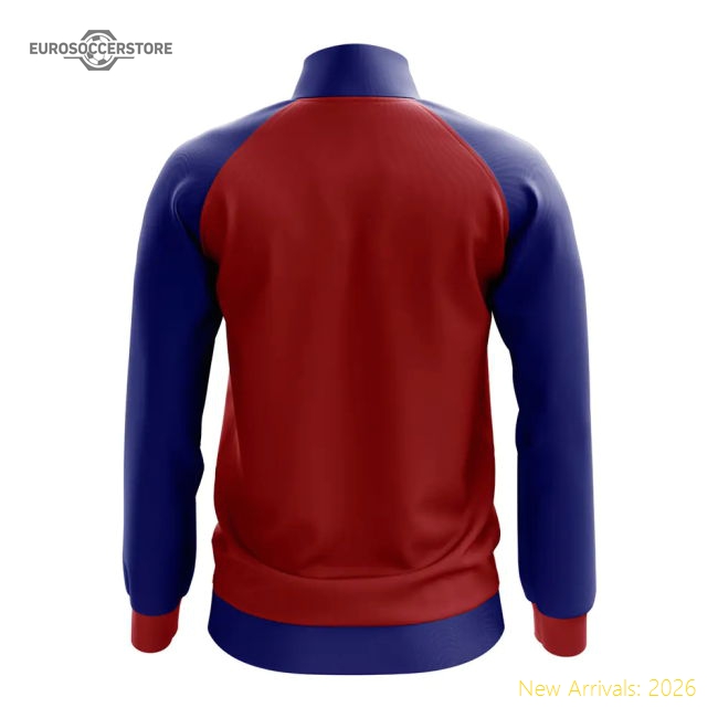 Nepal Concept Football Track Jacket (Red)-Football Jersey Hub