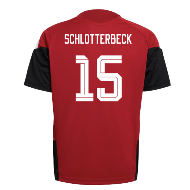 2026-2027 Germany Training Jersey (Red) - Kids (Schlotterbeck 15)-Football Jersey Hub