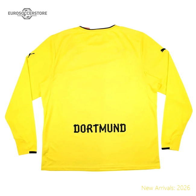 Borussia Dortmund 2013-14 Special Winter Edition Long Sleeve Home Shirt (2XL) (Very Good)-Football Jersey Hub