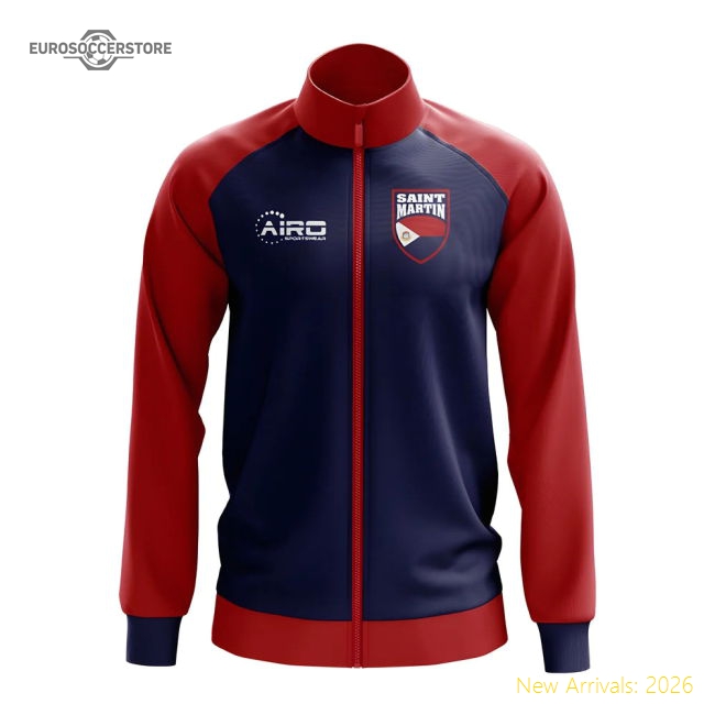 Saint Martin Concept Football Track Jacket (Navy)-Football Jersey Hub