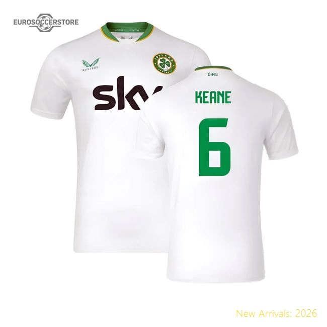 2024-2025 Republic of Ireland Away Shirt (Keane 6)-Football Jersey Hub