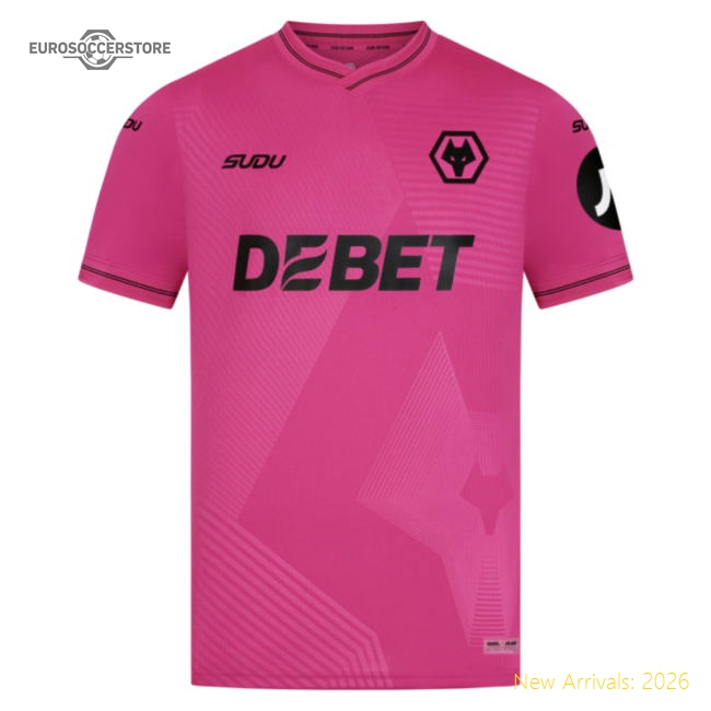 2025-2026 Wolves Goalkeeper Away Shirt (Pink)-Football Jersey Hub