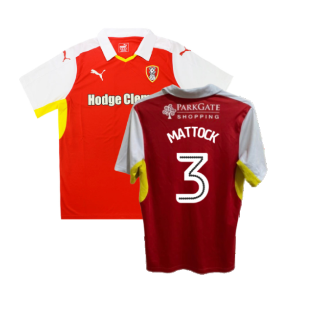 Rotherham 2016-17 Home Shirt ((Good) XL) (Mattock 3)-Football Jersey Hub