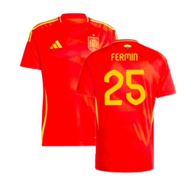 2024-2025 Spain Home Shirt (Fermin 25)-Football Jersey Hub