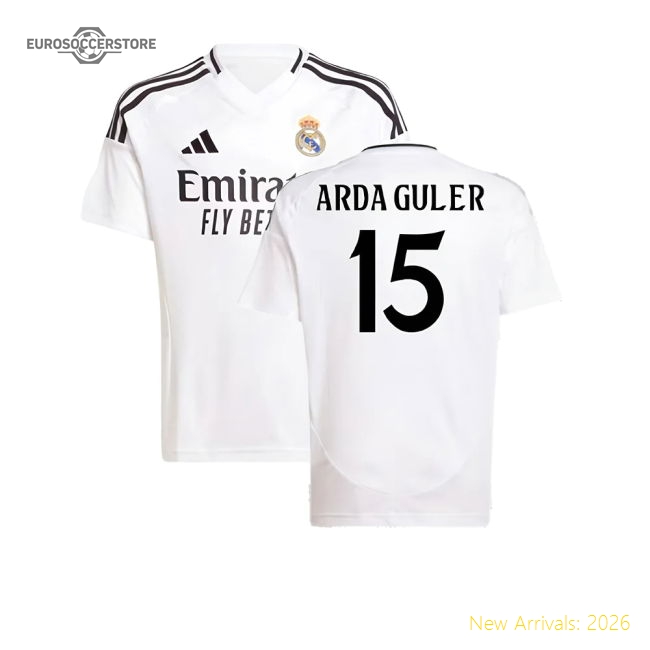 2024-2025 Real Madrid Home Shirt (Kids) (Arda Guler 15)-Football Jersey Hub