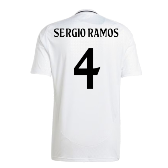 2024-2025 Real Madrid Home Shirt (Sergio Ramos 4)-Football Jersey Hub