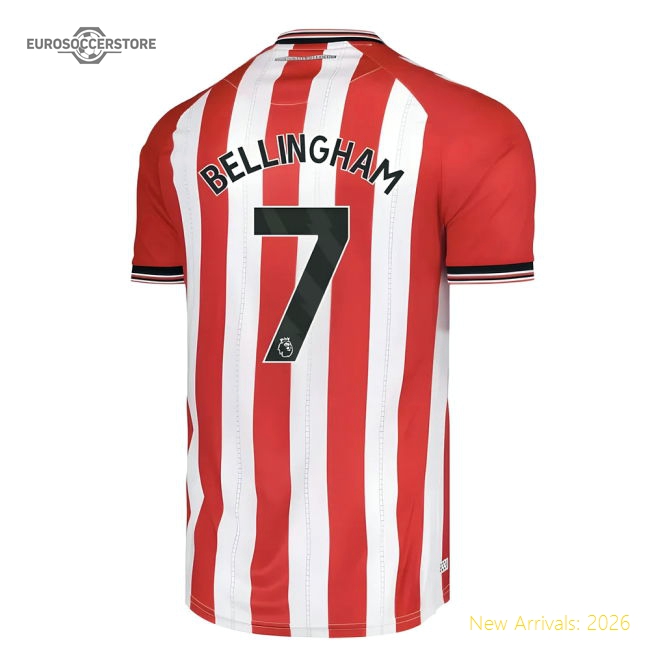 2025-2026 Sunderland Home Shirt (Bellingham 7)-Football Jersey Hub
