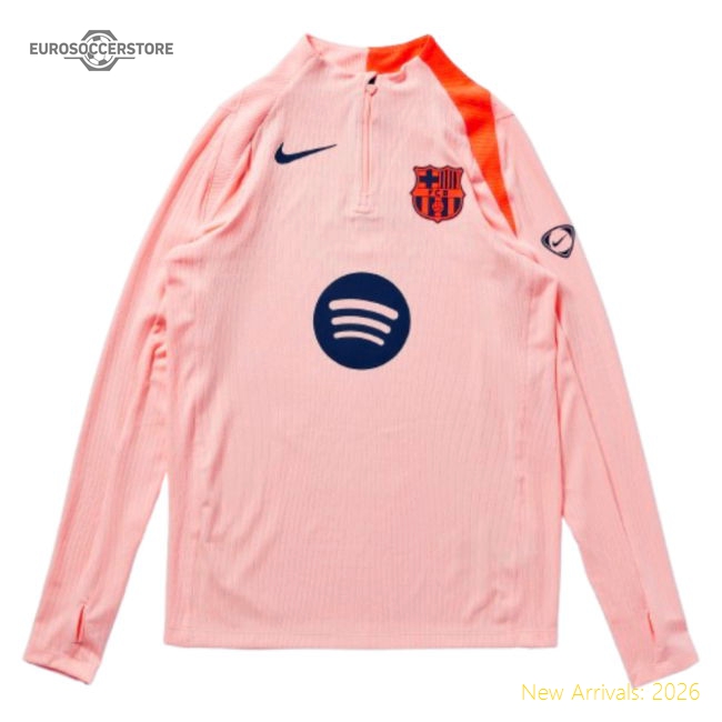 2025-2026 Barcelona Dri-FIT ADV Elite Drill Top (Crimson Tint)-Football Jersey Hub