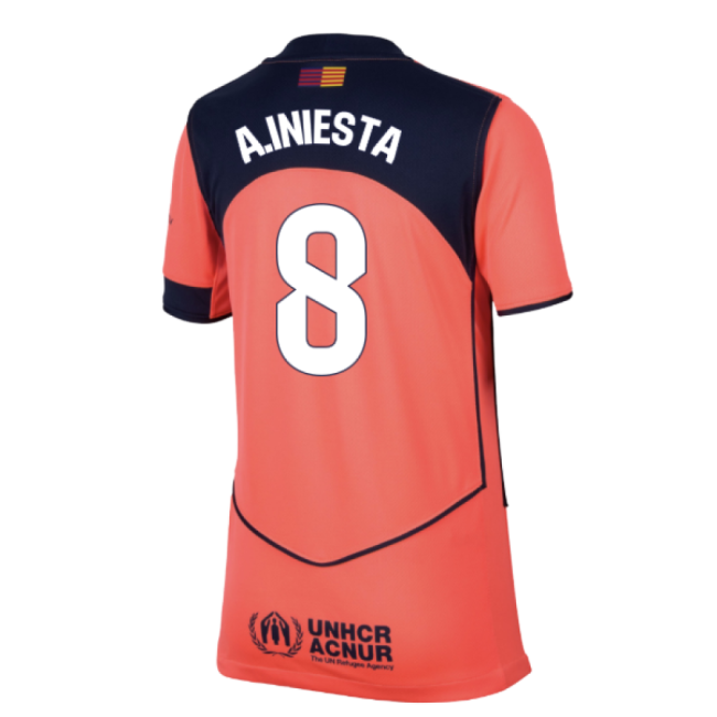 2025-2026 Barcelona Third Shirt (Kids) (A.Iniesta 8)-Football Jersey Hub