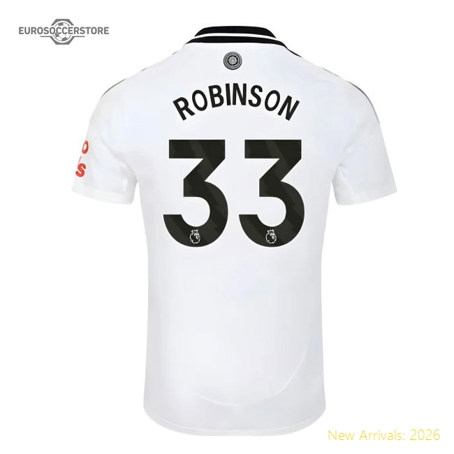 2024-2025 Fulham Home Shirt (Robinson 33)-Football Jersey Hub