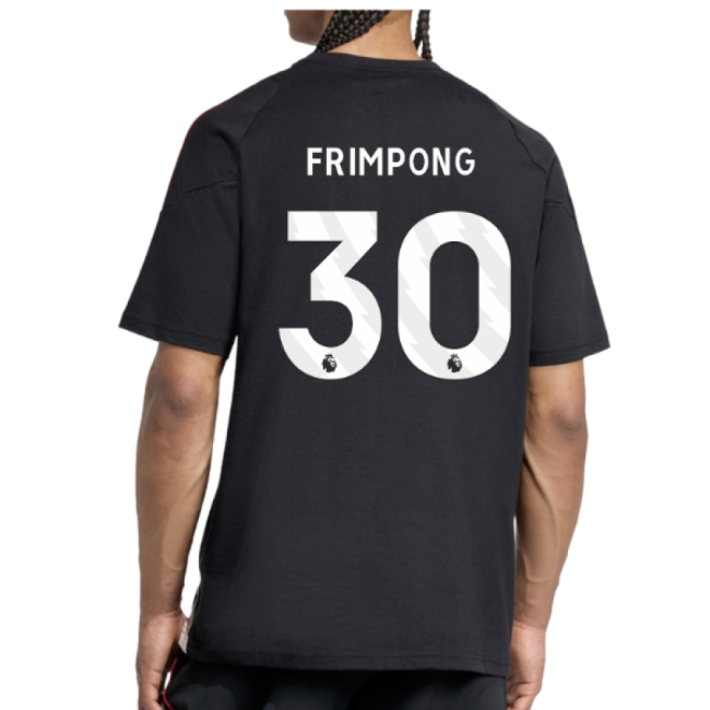 2025-2026 Liverpool Training Tee (Black) (Frimpong 30)-Football Jersey Hub